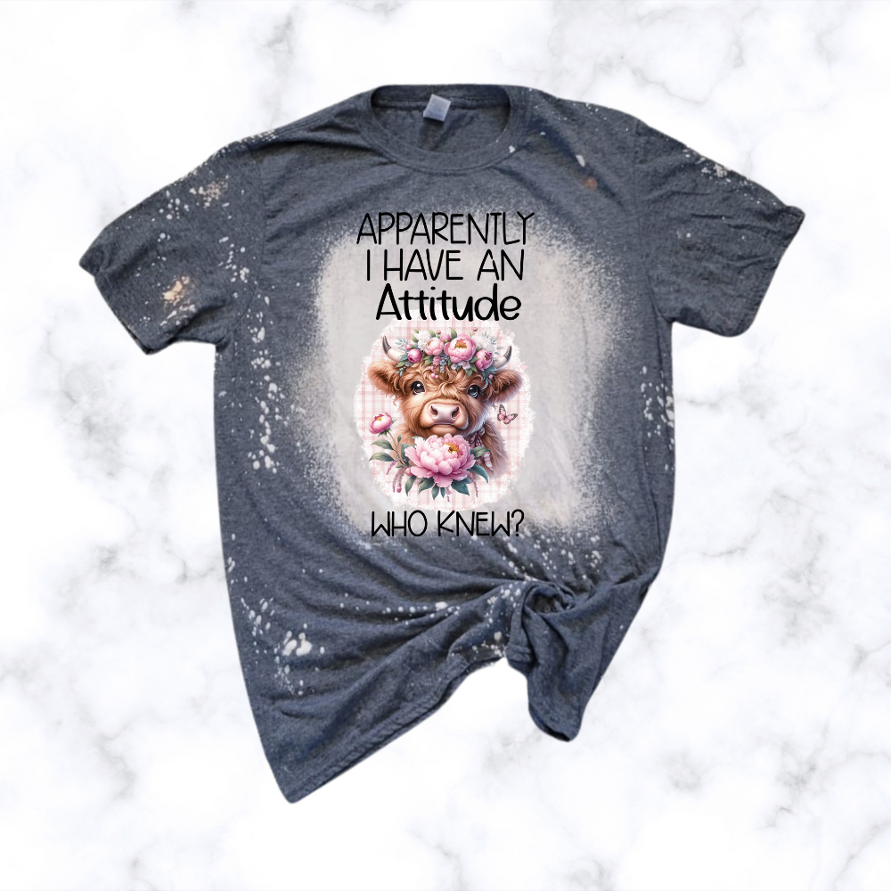 Highland Cow Attitude T-shirt