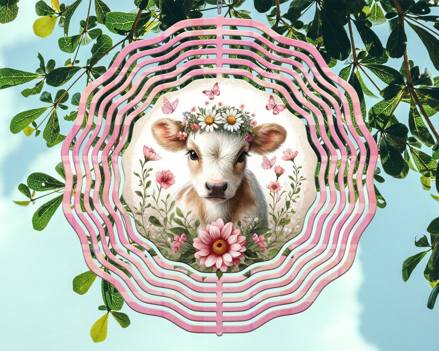 Baby Cow Wind Spinner