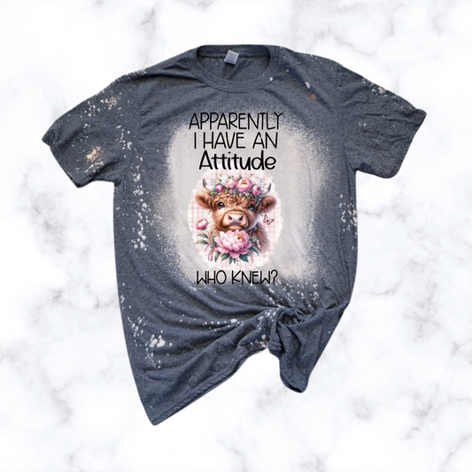 Highland Cow Attitude T-shirt