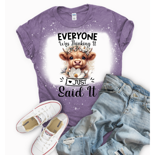I Just Said It Highland Cow T-shirt