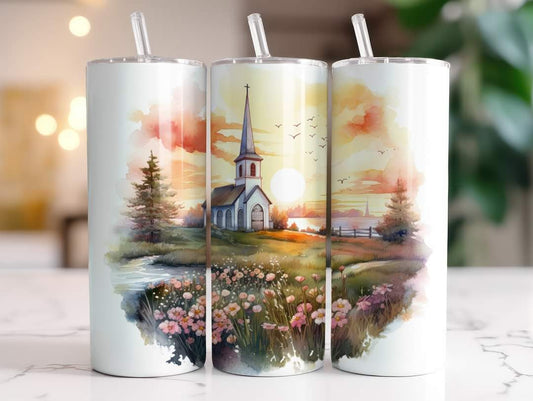 20oz Church Scene Tumbler