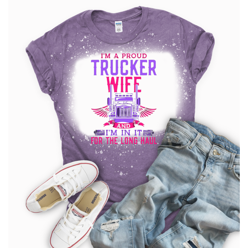 Proud Trucker Wife T-sjirt